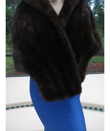 Elegantly Soft &amp; Luxurious  MINK SABLE Color Brown Fur STOLE SIZE Medium... - $7,405.19 MXN