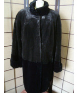 FURROCIOUS Quality Brown/Black Sheer Faux Fur Full Length Coat Size Medi... - $1,870.71 MXN
