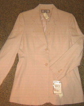 NWTS * SAG HARBOR BICE * Womens sz 10 beige career Blazer Jacket coat - $20.40
