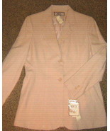 NWTS * SAG HARBOR BICE * Womens sz 10 beige career Blazer Jacket coat - £16.26 GBP
