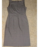 H & M * Womens sz 6 dark gray plaid DRESS - £12.37 GBP