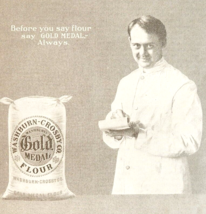 1904 Gold Medal Flour Washburn Crosby Advertisement Baking Ephemera 8 x ... - £11.00 GBP