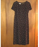 TALBOTS * Petite Womens sz 4 4P black floral Dress - £13.72 GBP