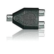 RadioShack - Y-Adapter - RCA (phono) Female to Dual RCA (phono) Female - Black - $8.95