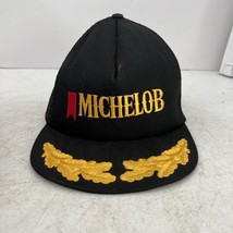 Vintage Michelob Beer Snapback Trucker Hat Mesh Cap Gold Leaf Made in th... - $19.80