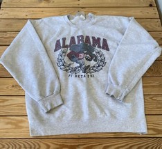 Vintage Hanes Men’s Alabama Crew Neck Sweatshirt size L Grey AN - £23.28 GBP