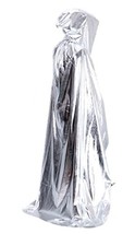 Silver Hooded Cloak Role Cape Play Costume - £18.19 GBP