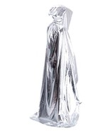 Silver Hooded Cloak Role Cape Play Costume - £18.12 GBP