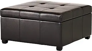 Christopher Knight Home Carlsbad Bonded Leather Storage Ottoman, Espresso - $457.99