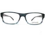 Genesis Eyeglasses Frames G4032 414 NAVY Clear Blue Fade Rectangular 54-... - $55.97