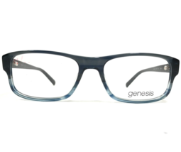 Genesis Eyeglasses Frames G4032 414 NAVY Clear Blue Fade Rectangular 54-17-145 - £43.92 GBP
