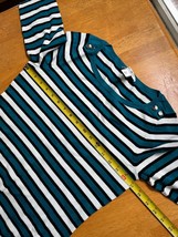 WHBM Henley Sweatshirt Blouse Pullover Striped Sweater Boat Neck Casual,... - $407.76 MXN