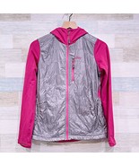 Outdoor Research Deviator Hoodie Jacket Pink Gray Nylon Hiking Womens Small - $74.24