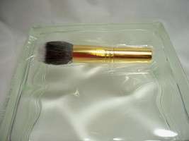 BareMinerals Escentuals Feather Light Face Brush Shiny  Gold handle NIP - £12.19 GBP