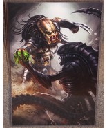 Predator vs Alien Glossy Print 11 x 17 In Hard Plastic Sleeve - £19.51 GBP