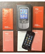 Samsung Intensity 3 III Steel Gray Verizon Slider Cell Phone With Box An... - $46.88 CAD