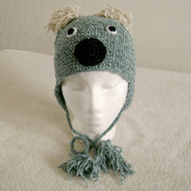 Koala Bear Hat w/Ties for Children - Animal Hats - Medium - £12.78 GBP