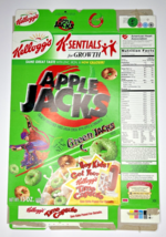 2000 Empty Apple Jacks Green Jacks Time Capsule 15OZ Cereal Box SKU U200/367 - $18.99