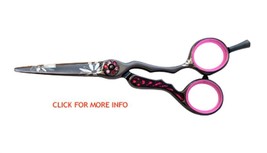 washi scissor black orchid set 440c steel shear beauty salon equipment hair bun - £169.77 GBP