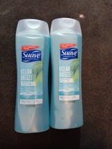 2 Suave Essentials Body Wash Ocean Breeze 15 fl oz (K75) - £11.87 GBP