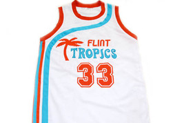 Jackie Moon #33 Flint Tropics Semi Pro Movie Basketball Jersey White Any Size image 4