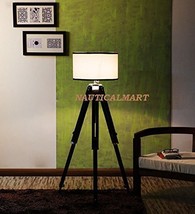 NAUTICALMART ANTIQUE DESIGNER&#39;S SHINY FINISH WOODEN TRIPOD FLOOR LAMP STAND - $187.11