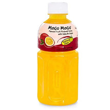 12 X Mogu Mogu Passion Fruit Juice Drink with Nata De Coco Pieces 320ml ... - $57.09