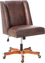 Linon Home Décor Brookville Brown Office Chair, - £290.15 GBP