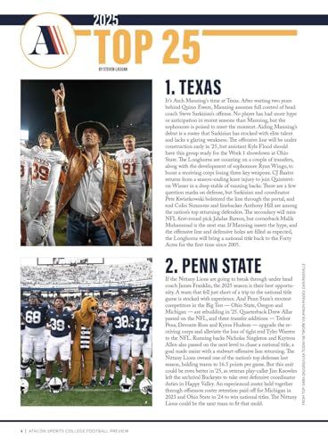 College Football Preview - Athlon Sports 2025: 136 FBS Team Previews, Expert Ana Item image 10