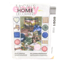 10 Pillow Essentials Sewing Patterns McCalls Home Decorating 1995 Uncut ... - $12.86