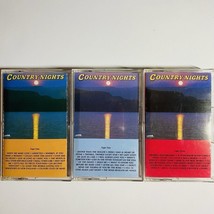 Country Nights Cassettes Set Of 3 Tapes 1990 Various Multiple Artists - £19.78 GBP