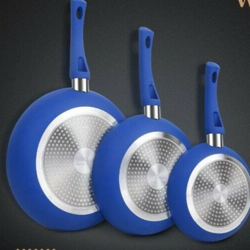 Shineuri ~ 8&quot; Fry Pan ~ Royal Blue ~ Aluminum ~ Non Stick Frying Pan ~ W... - $26.18