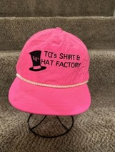 Vintage Neon Pink TQ’S Shirt &amp; Hat Factory Rope Trucker Hat - £7.76 GBP
