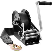 VEVOR Hand Winch, 3500 lbs Pulling Capacity, Rope Crank with 33 ft  Strap - $38.99