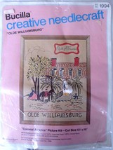 Vintage Bucilla creative needlecraft Kit 1994 Olde Williamsburg 13.5 x 16&quot; - $10.73