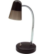 Adesso LED Black Finish Adjustable Double Shade Gooseneck Desk Lamp Adju... - $59.62 CAD