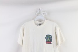 Vintage 90s Ocean Pacific Mens Medium Spell Out Double Sided T-Shirt White USA - £38.62 GBP