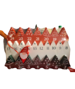Wooden Holiday Christmas Countdown Advent Calendar - New - Gnome - £19.58 GBP