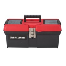 Craftsman Tool Box, Lockable, 16 In., Red/Black (CMST16901) - $33.99