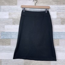 Banana Republic Stretch Double Side Slit Pencil Skirt Black Vintage 90s ... - $12.86