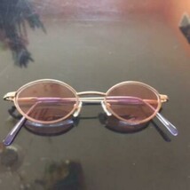 Pre-owned CYNTHIA ROWLEY Eyewear Metallic Frame Model CR49 BLU Made in J... - $49.49