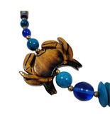 Artisan Blue Lapis Crab Cancer Chip Bead Necklace 26” No Clasp Sodalite ... - $26.16