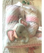 NEW BABY BLANKET PLUSH DUCK DUCK GOOSE GIRLS pink elephant Neck pillow C... - £11.64 GBP