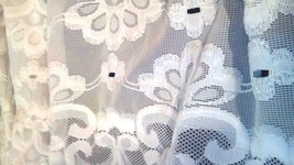 Valance Curtain Vintage 1940&#39;50&#39;S White Curtain Very Good  Pre-Owned Condition. - £11.47 GBP