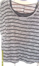 MUDD Top Blouse Shirt Ladies Jr.&#39;s Sz. M - Layered Knit Top Over Cami-  - $9.67