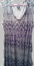 Dress Full Length Faded Glory XL 16-18 Black White Gray - Exlnt. Cnd.  SALE - $12.86