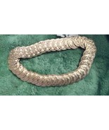 Belt Coin Look Gold Tone Stretch From 29&quot; to 36&quot; Approx.  Belt Vintage Belt - $10.64