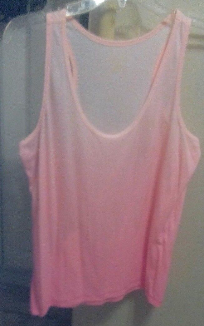Tank Top  XHILARATION  SZ, L/G - PEACH OMBRE - PRE-OWNED - SALE - - $6.93
