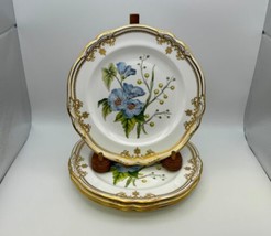 Set Of 4 Spode Fine Bone China Stafford Flowers Salad Plates Made In England - £360.03 GBP