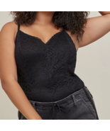 Torrid Black Stretch Lace Bodysuit Plus Size 3X - $40.00